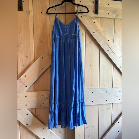 Listicle Lace Up Back Maxi - Picture 1 of 6